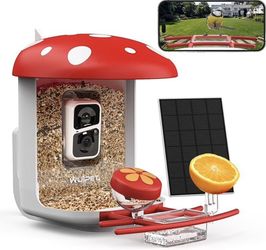 Solar Powered Smart Bird feeder with Camera and Bird Identifying AI