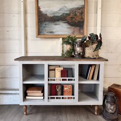 Rustic Farmhouse Console Cabinet, Tv Stand, Entryway Cabinet, Bookcase 