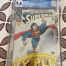Adventures Of Superman #505 Collectors Edition 9.6 Cgc Graded
