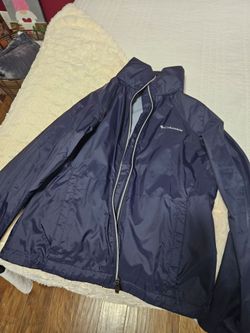 Navy Blue Small Women's Columbia Rain Jacket