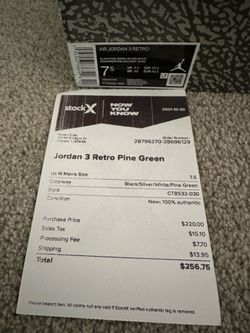 Jordan 3 Pine green