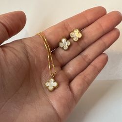 Nuevo Set De Plata 925 En Baño De Oro 