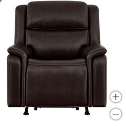 Barcalounger Bryson Leather Power Rocker Recliner with Power Adjustable Headrest