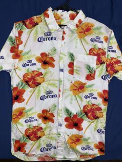 Corona Tropical Floral Button Up Shirt