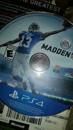 Madden 16 ps4 basically brand new