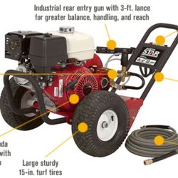 4000 psi Pressure Washer Honda 389cc 13hp New 