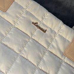 Quilted Light Tote Bag – Neutral Beige