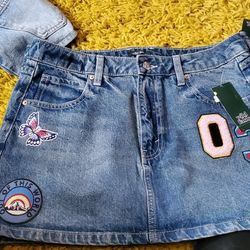 Jean Skirt Brand New With Tags