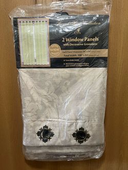 New! 2 Curtain Panels