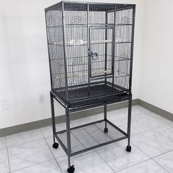 $95 (New in box) Large 53” bird cage for parakeet parrot cockatiel canary finch lovebird, size 24x17x53”