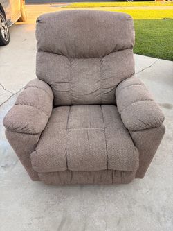 Lazy Boy Recliner/Rocking Oversized Chair, has discoloration