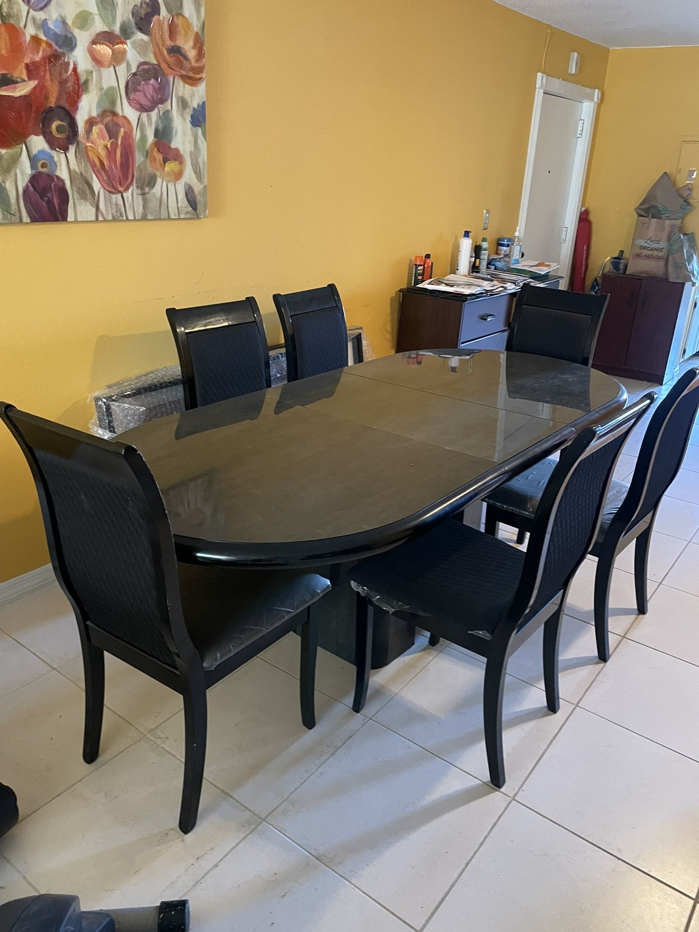 6 People Dining Table Plus Chair’s 