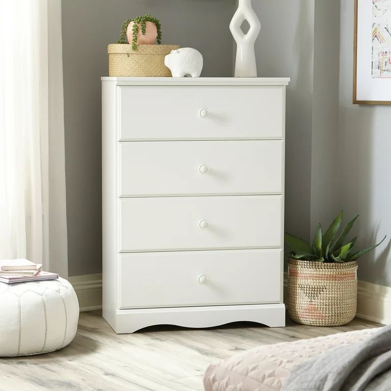 Sauder Storybook 4-Drawer Dresser - Soft White Finish