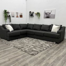 Grey Sectional Couch - Free Delivery 