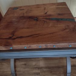 New Custom Wood End Table
