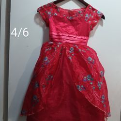 Disney Elena Costume Size 4/6