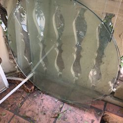 Glass tables two round and two square
