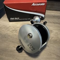 Accurate Left Handed Tern 600 Salt Water Fishing Reel. Star Drag. 