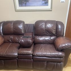 Leather couch