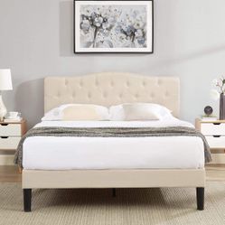 Full Size Bed Frame With Headboard $150 Or $320 With Mattress Included