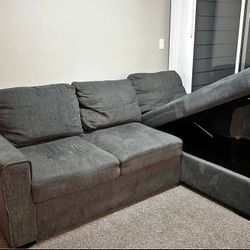 Grey Pullout Couch
