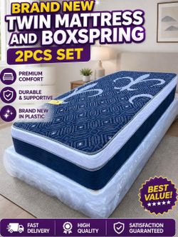 🟢NEW TWIN PILLOWTOP SET $189