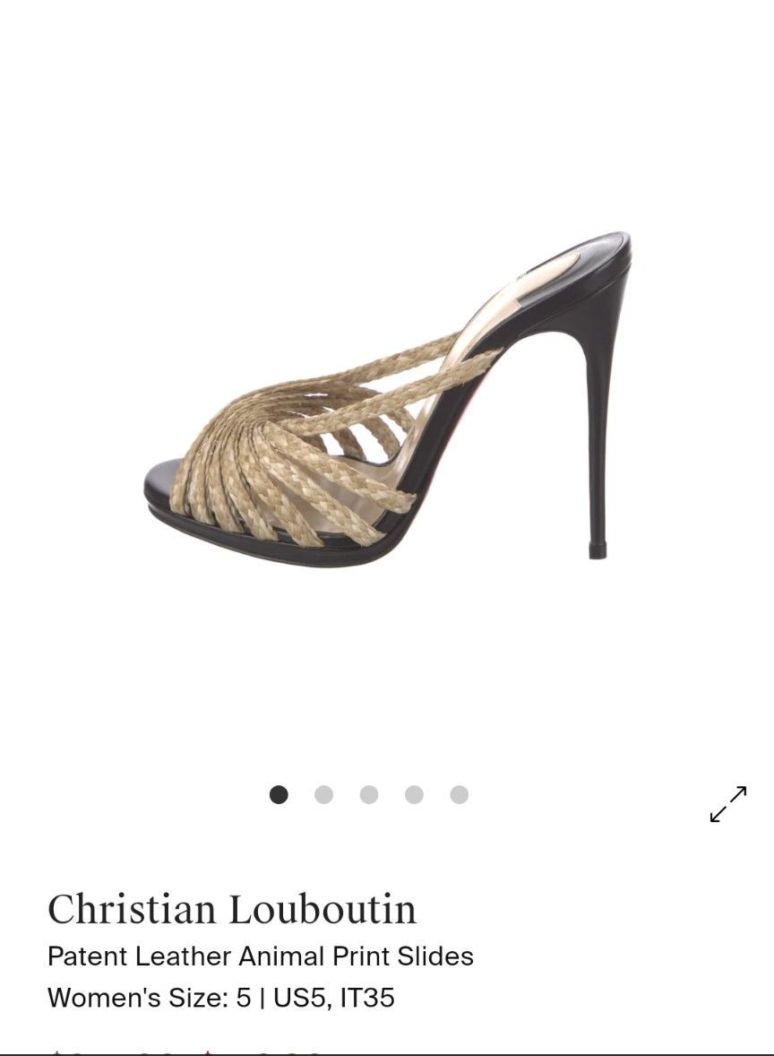 Christian Louboutin Open Toe Heel