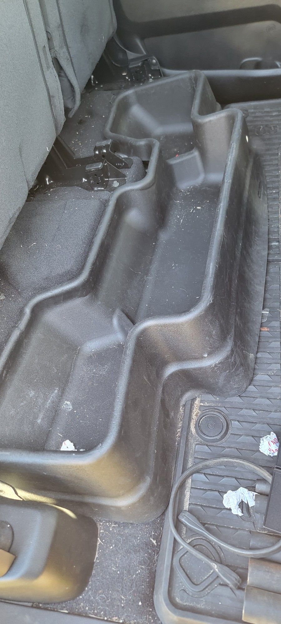 Weathertech under seat storage