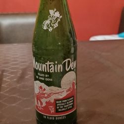 Vintage Mountain Dew Bottle 