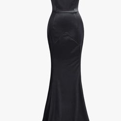 $20 Medium And Large Black, Navy Blue And Royal Blue Elegant Mermaid Sleeveless Gown Prom formal Evening Dress