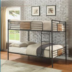 DFWFURNITUREWAREHOUSE DOUBLE QUEEN METAL BUNK BED NO CREDIT NEEDED APPLY TODAY