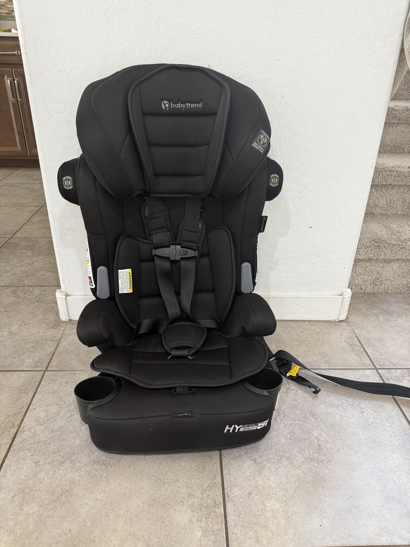 Baby Trend Hybrid SI 3-in-1 Combination Booster Car Seat with Side Impact Protection, Hoboken Black