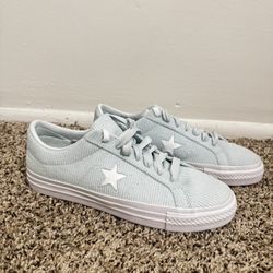 Converse One Star Pro Baby Blue Corduroy Shoes Unisex Size 10