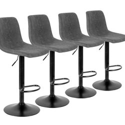 Set of 4 High Chair Counter Height Bar Stool