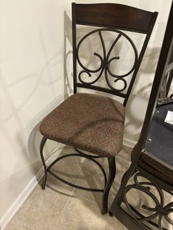 Upholstered Barstools . Set Of Four