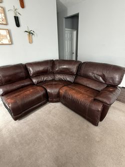 Leather Sectional 5pc