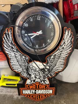 Harley Davidson wall clock