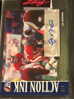 Joe Montana Leaf Pro Set Action Ink Auto 3/5