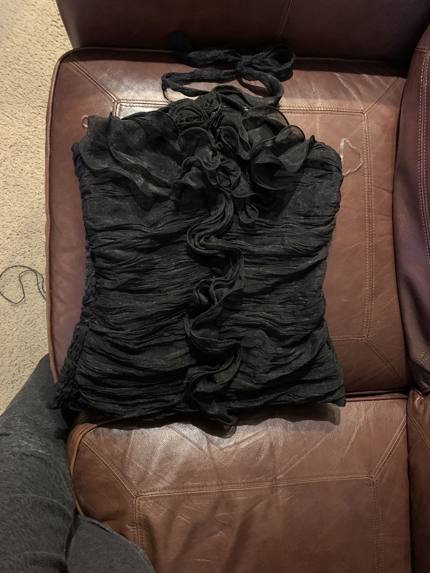 Women’s Black Halter Top Size Large