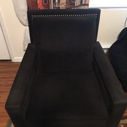 Fabulous Black Velvet Chair $150 or best offer 
