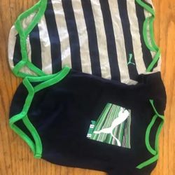 Baby Puma Onesies Perfect Condition 2 Pack 3-6 Months