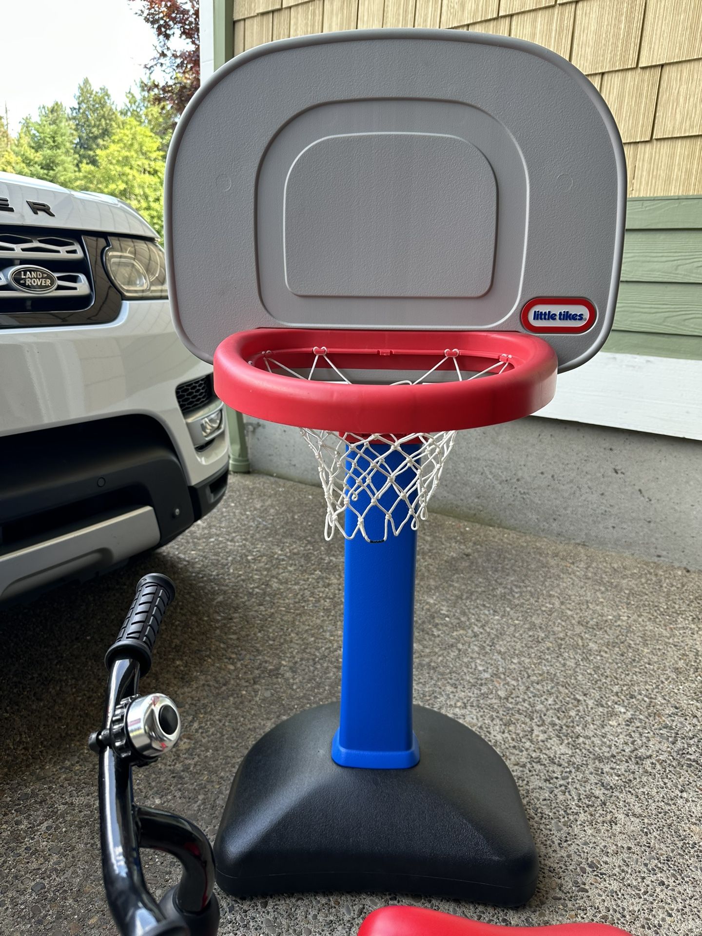 Scooter Bike and Basketball Hoop