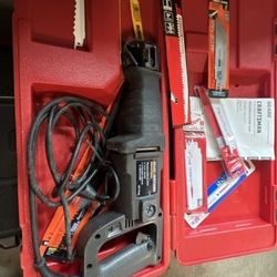 Reciprocating saw and New blades (obo)
