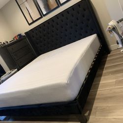 New In Box King Bed Frame With Mattress (Read Description Below)