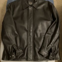Jos A. Bank Men’s Leather Coat 
