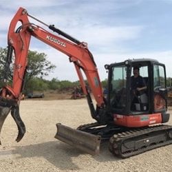 Large Mini Excavator - 2018 Kubota KC057-4R1A