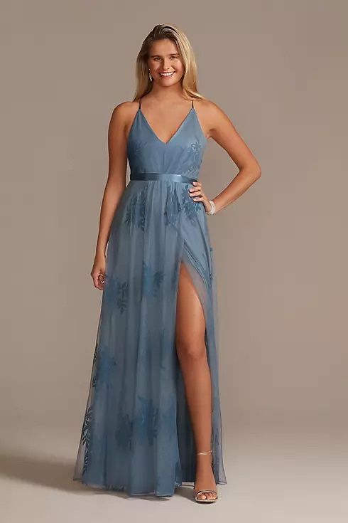 NWOT Dusty Blue Bridesmaid Dress