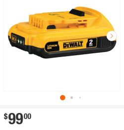 DEWALT
20V MAX Compact Lithium-Ion 2.0Ah Battery