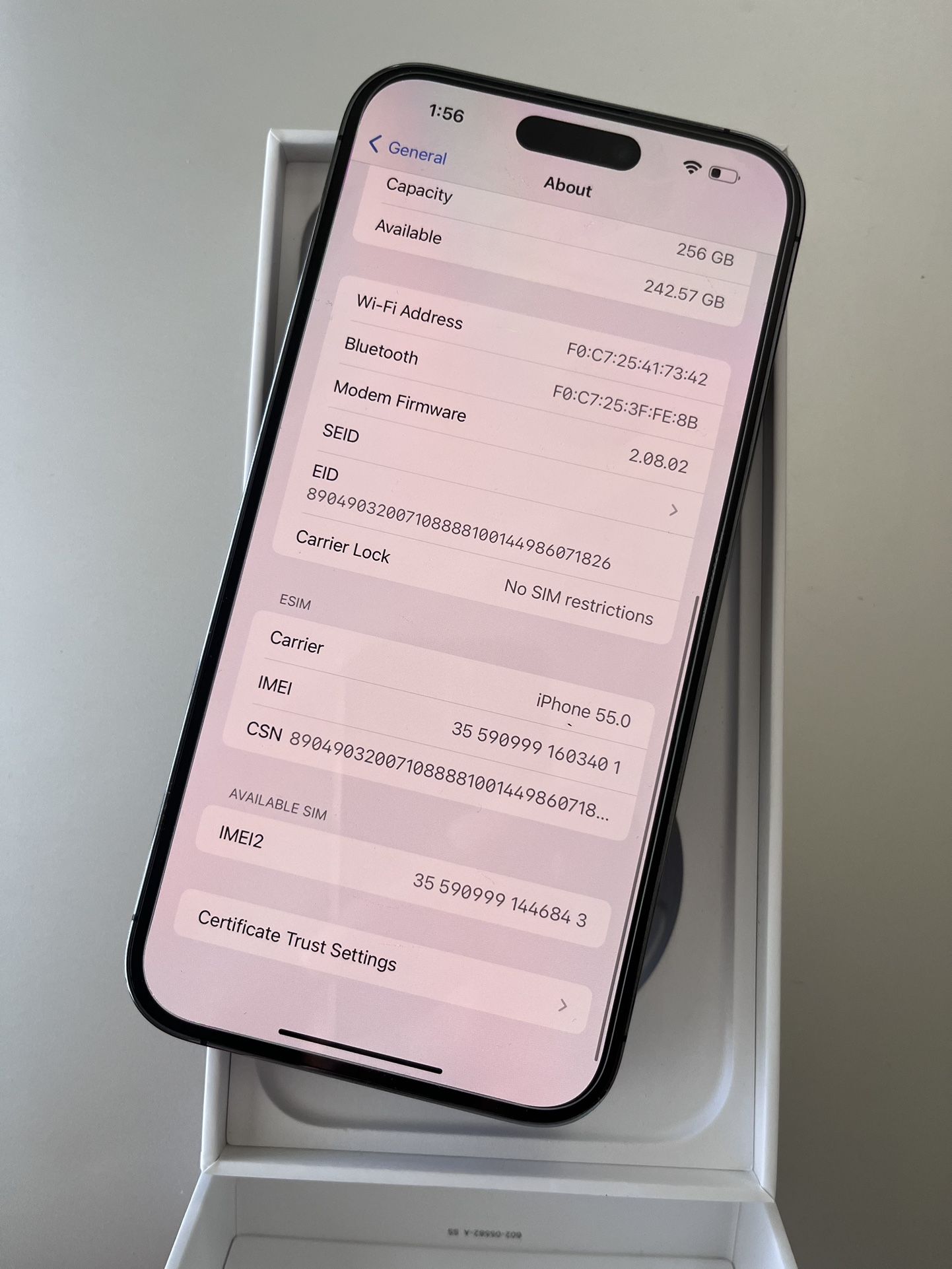 Iphone 14 Pro Max 256GB Purple ANY CARRIER