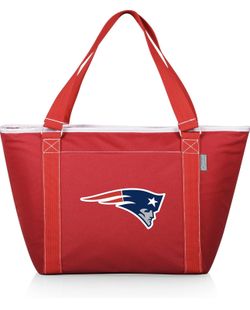 PICNIC TIME Red New England Patriots Topanga Cooler Tote